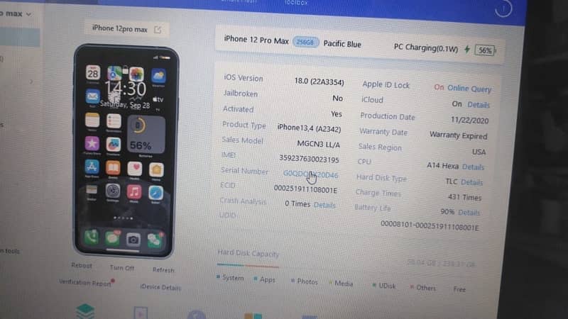 iphone 12pro max 256 pta approved 8