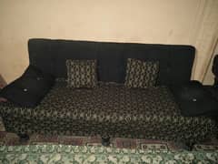 2 Sofa cum beds with cover and cousion