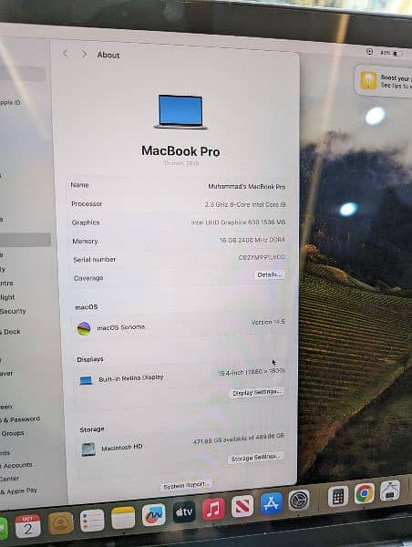 Macbook pro 2019 i9 3