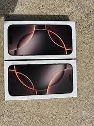 Brand New Packed iPhone 16 Pro Max 256 GB HK Physical Dual Desert 0