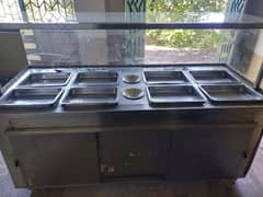 Stemers counter with burner + 8 trays, +Water tunk,