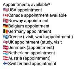 All country Appointment available