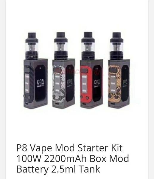 P8 vape 100w 2200 mAh with new tank 4