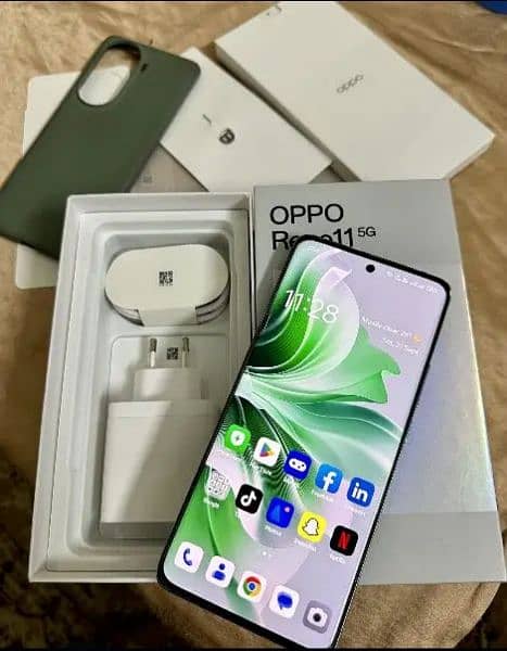 Oppo Reno 11 5g 256 GB 12 GB Ram PTA proof hai Warranty ma hai New hai 0