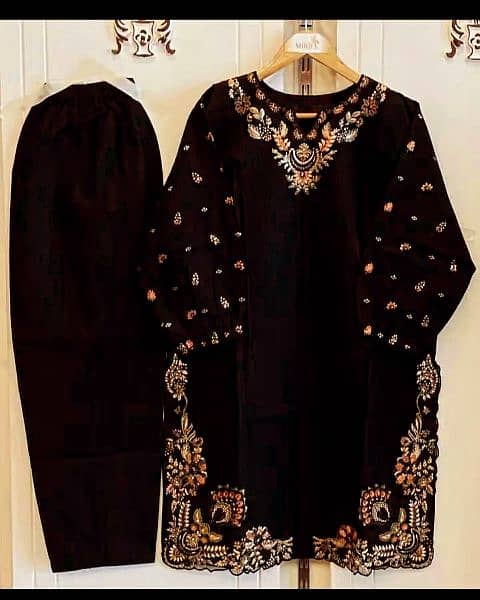 stitched dresses in black 2