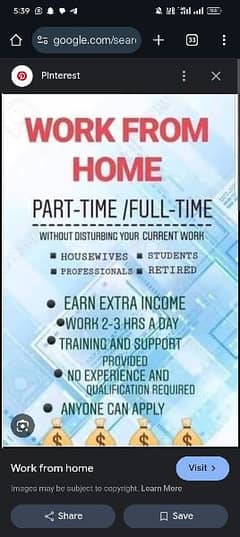 part time / full time /job for students