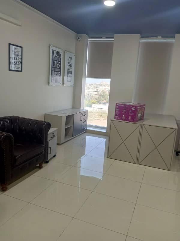 Dha phase 6 1400sqrfit office rent sami furnished good location office building 0