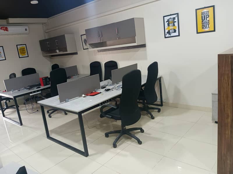 Dha phase 6 1400sqrfit office rent sami furnished good location office building 2