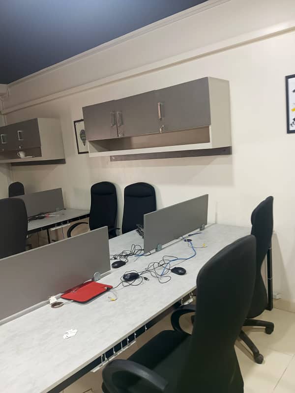 Dha phase 6 1400sqrfit office rent sami furnished good location office building 3