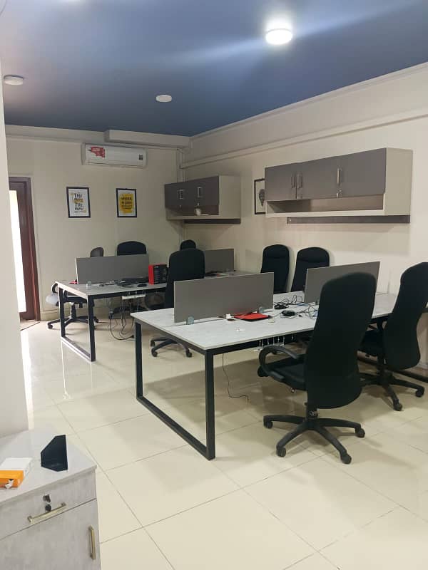 Dha phase 6 1400sqrfit office rent sami furnished good location office building 4