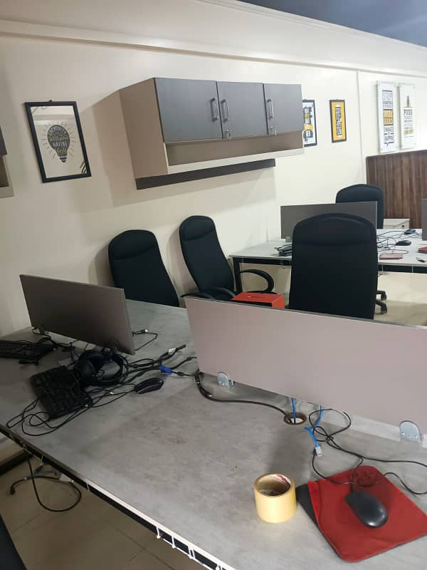 Dha phase 6 1400sqrfit office rent sami furnished good location office building 10