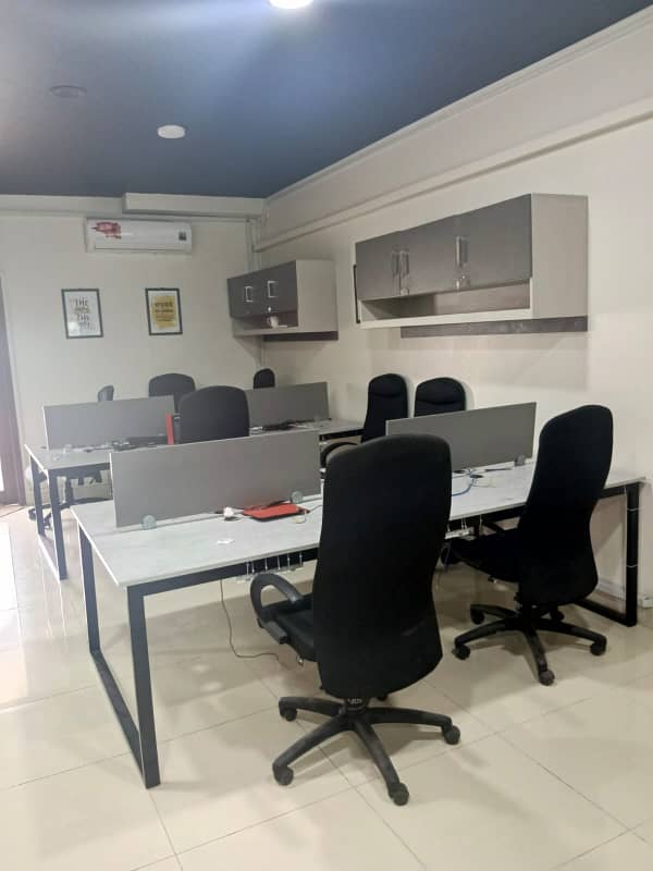 Dha phase 6 1400sqrfit office rent sami furnished good location office building 13