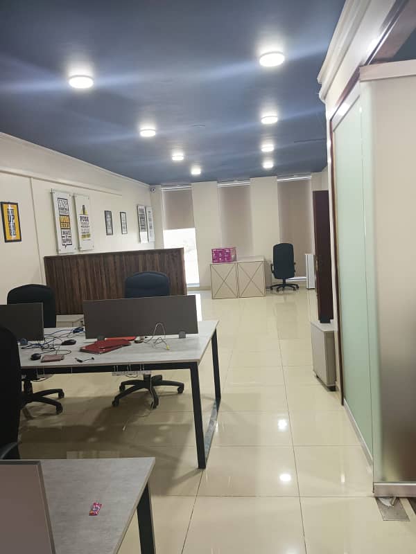 Dha phase 6 1400sqrfit office rent sami furnished good location office building 17