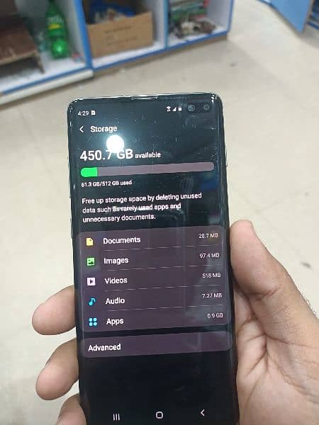 Samsung s 10plus 12 gb ram 512gb rom non pta 16