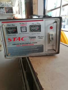 STAC heavy duty 7,000 watts  stabilizer with copper winding