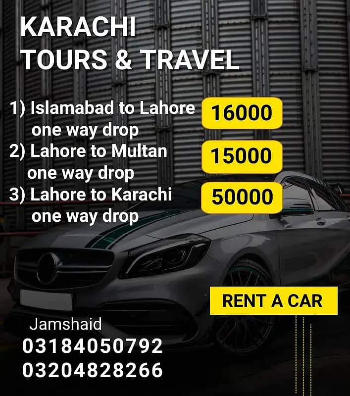 Rent a car | mercedes| Audi | V8 | Saloon Coaster | BRV | One way Dro 12