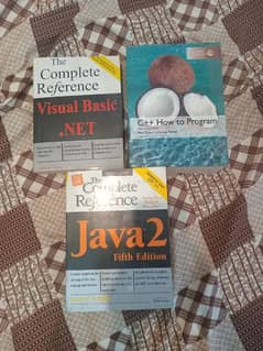 Visual Basic ,java and C++ book all together