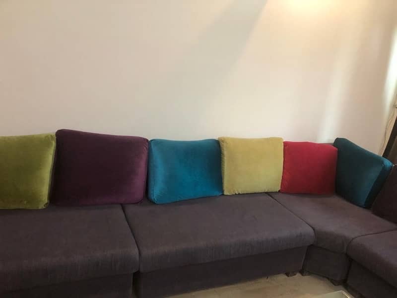 L-shaped 7 seated SOFA 1