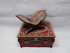 Wooden Rai And Quran Holder Box