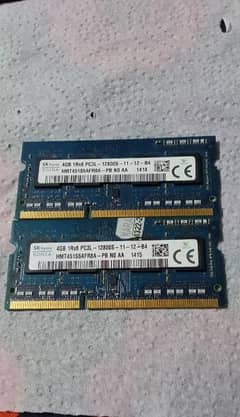 DDR3 RAM 4+4GB for Laptop