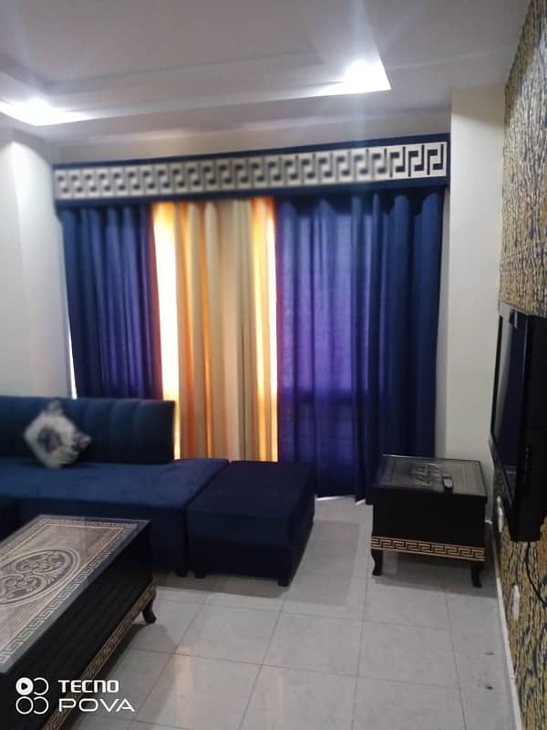 Par Day short time One BeD Room apartment Available for rent in Bahria town phase 4 and 6 empire Heights 2 Family apartment 1