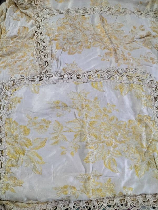 bridal bedsheet slightly used 0