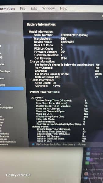 Macbook Pro 2018 Core i9 4