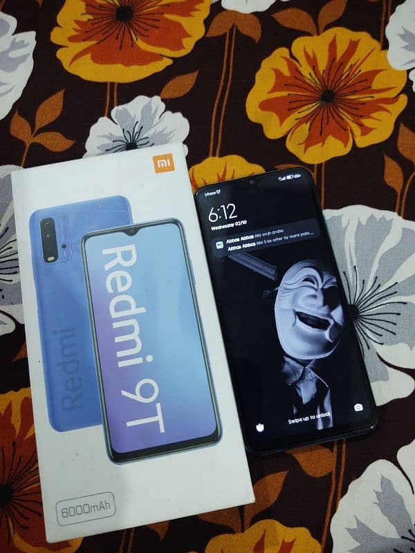 Redmi 9t 8 gb 128 gb with box 0