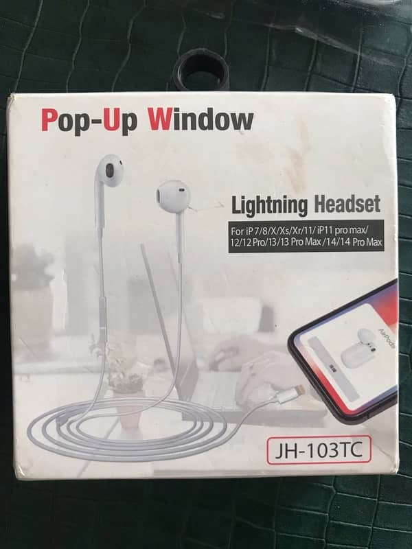 Pop-Up window Lightning headset 1