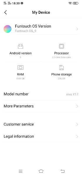 vivo y17 PTA service 100% 5