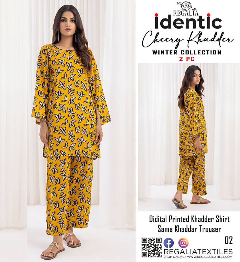 REGALIA ALL OVER 2pc DIGITAL PRINT KHADDAR 12