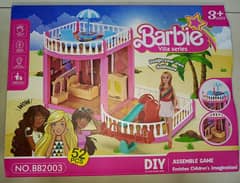 DIY 52 PCS BARBIE DOLL VILLA 0