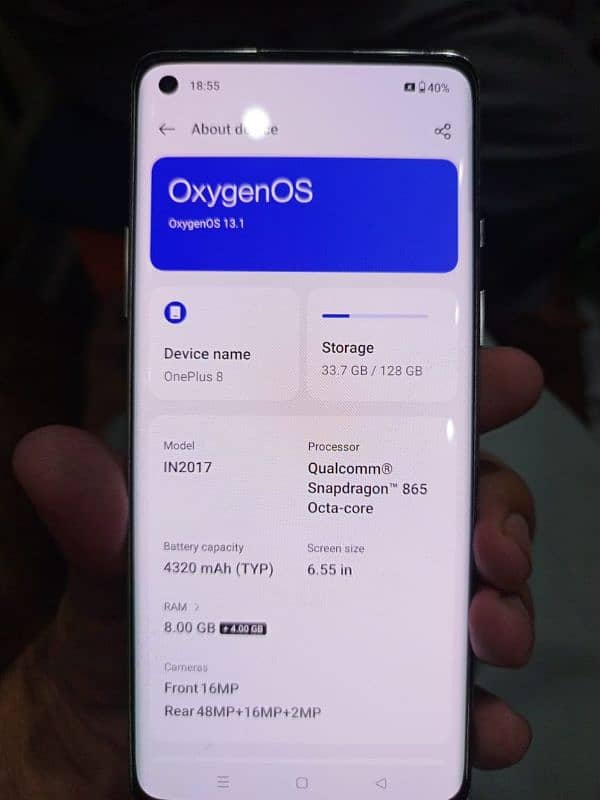 OnePlus 8 Ram 8+4 Gb 2