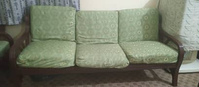 Wooden sofa with Table for urgent sale ! 0