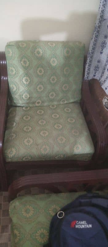 Wooden sofa with Table for urgent sale ! 1