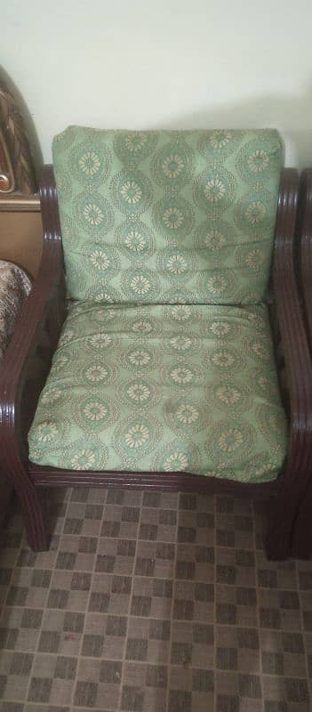 Wooden sofa with Table for urgent sale ! 2