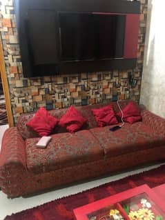 5 Seater Sofa Set-Red Color