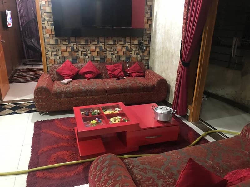 5 Seater Sofa Set-Red Color 3