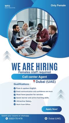 Office job in Dubai(UAE).