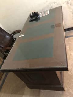 office table and office chair