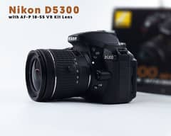 Nikon D5300 with 18-55 Kit Lens Box with battery charger remote 0