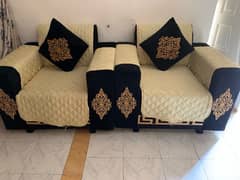 black sofa set