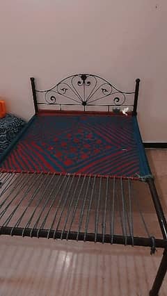 queen size bed pure iron