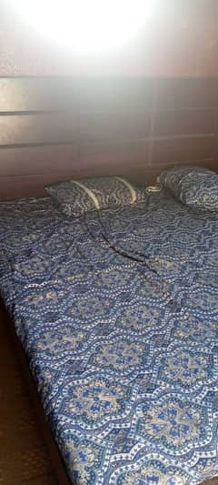 Bed with mattress