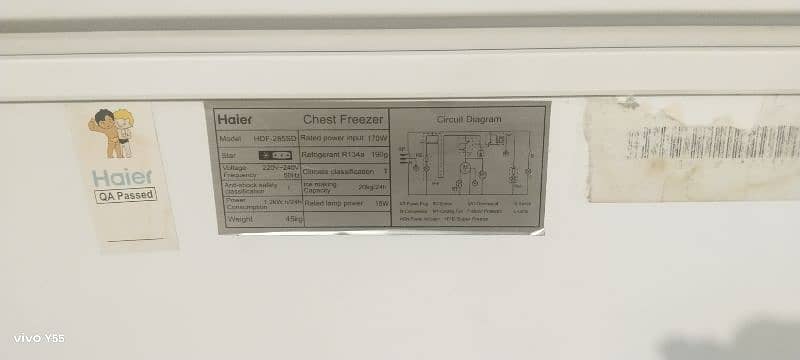 Haier Freezer New Genuine Condition 7