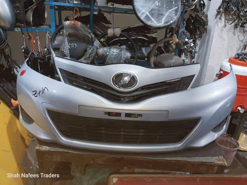 Toyota Vitz 2012 Lavender Front Bumper - Toyota Vitz Ksp130 Bumper 5