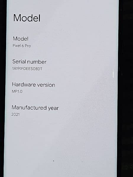 Google Pixel 6 Pro 128 GB Factory Unlock 5