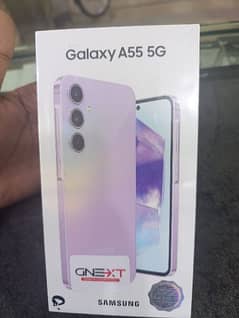 Samsung A55 purple And White  coler New pin pack  coler. 8 Ram 256 Rom 0