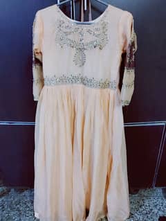 Peach maxi  small size beautiful flayer