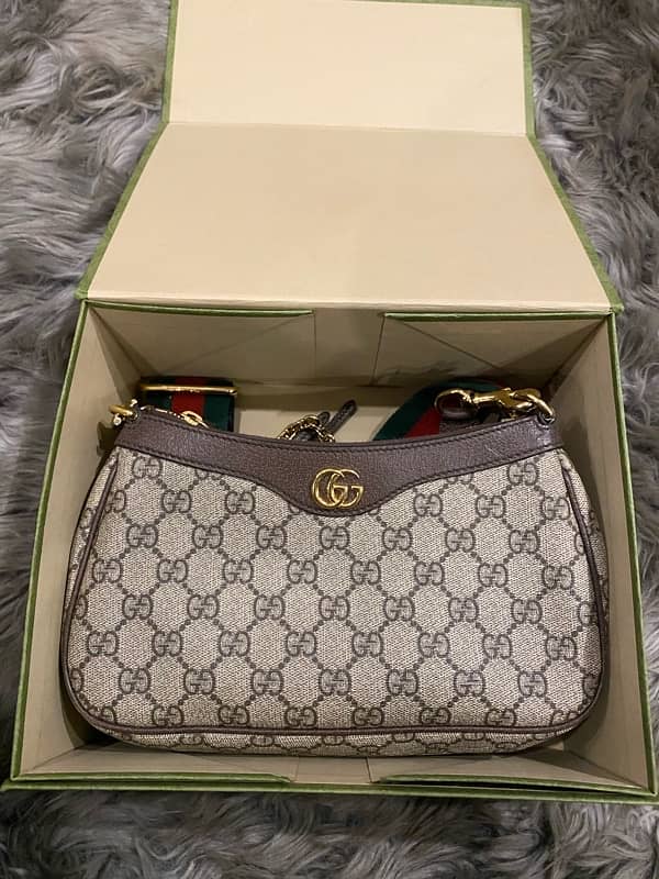 GUCCI ophidia heart keychain crossbody bag original 1